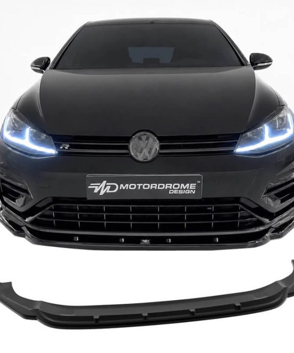 Kimpiris - Μπροστινό Spoiler Για VW Golf VII (7.5) 17-20 R & R-Line Έκδοση Glossy Black V.1