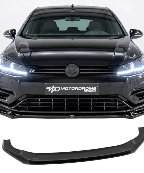 Kimpiris - Μπροστινό Spoiler Για VW Golf VII (7.5) 17-20 R & R-Line Έκδοση Glossy Black V.2