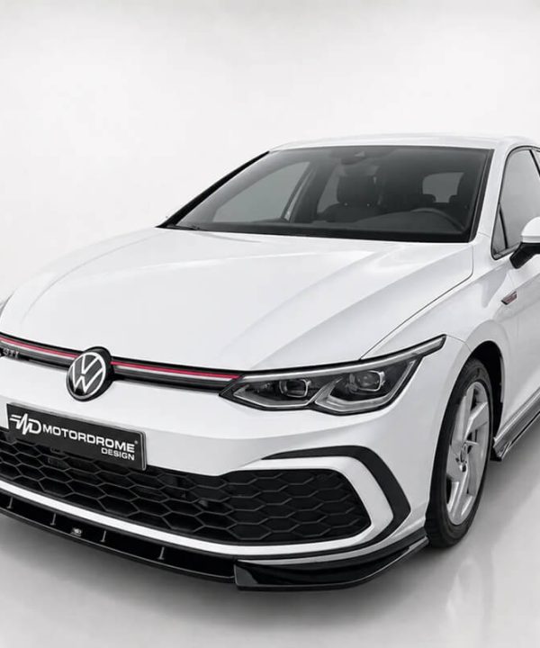 Alternative view of Μπροστινό Spoiler Για VW Golf VIII (8) 19+ GTI / GTE / R-Line Έκδοση Μαύρο Γυαλιστερό Χρώμα Από Abs Πλαστικό