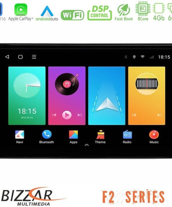 Kimpiris - Bizzar F2 Series 8Core Android16 4+64GB  Alfa Romeo 159/Brera/Spider Navigation Multimedia Tablet 9"