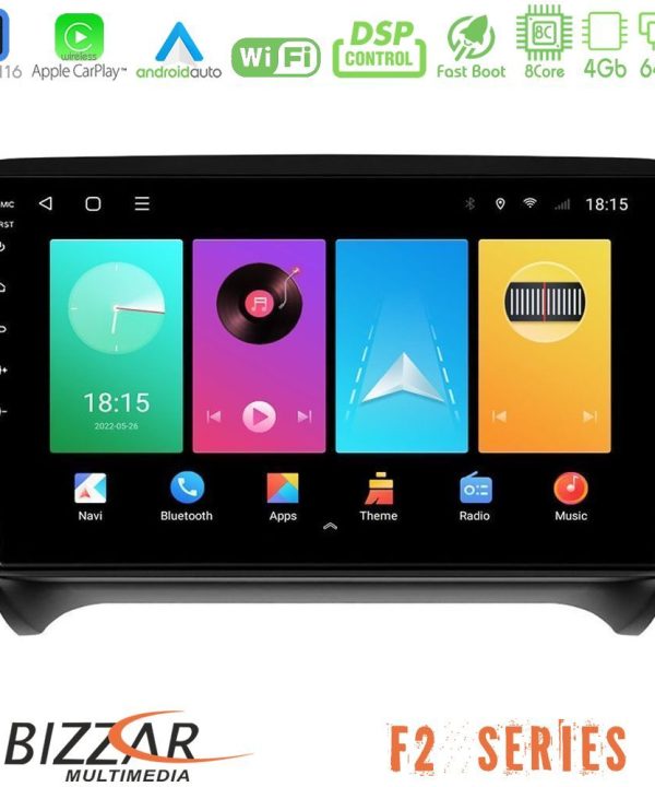 Kimpiris - Bizzar F2 Series 8Core Android16 4+64GB  Audi TT B7 Navigation Multimedia Tablet 9"