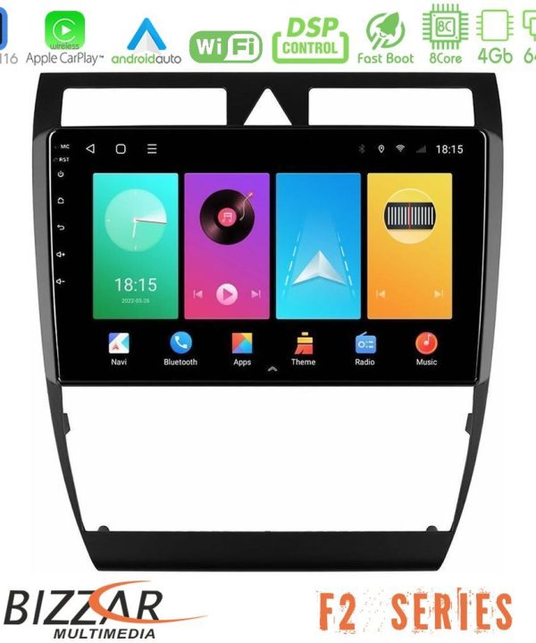 Kimpiris - Bizzar F2 Series 8Core Android16 4+64GB  Audi A6 (C5) 1997-2004 Navigation Multimedia Tablet 9"