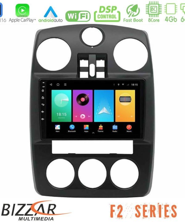 Kimpiris - Bizzar F2 Series 8Core Android16 4+64GB  Chrysler PT-Cruiser 2000-2005 Navigation Multimedia Tablet 9"