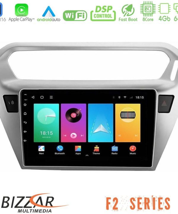 Kimpiris - Bizzar F2 Series 8Core Android16 4+64GB  Citroën C-Elysée / Peugeot 301 Navigation Multimedia Tablet 9"