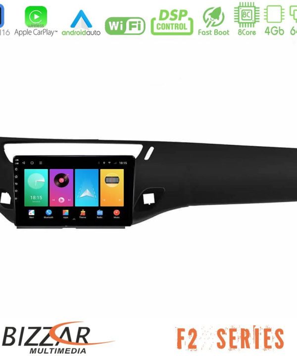 Kimpiris - Bizzar F2 Series 8Core Android16 4+64GB  Citroen C3 2009-2016 Navigation Multimedia Tablet 9"    (Μαύρο γυαλιστερό)