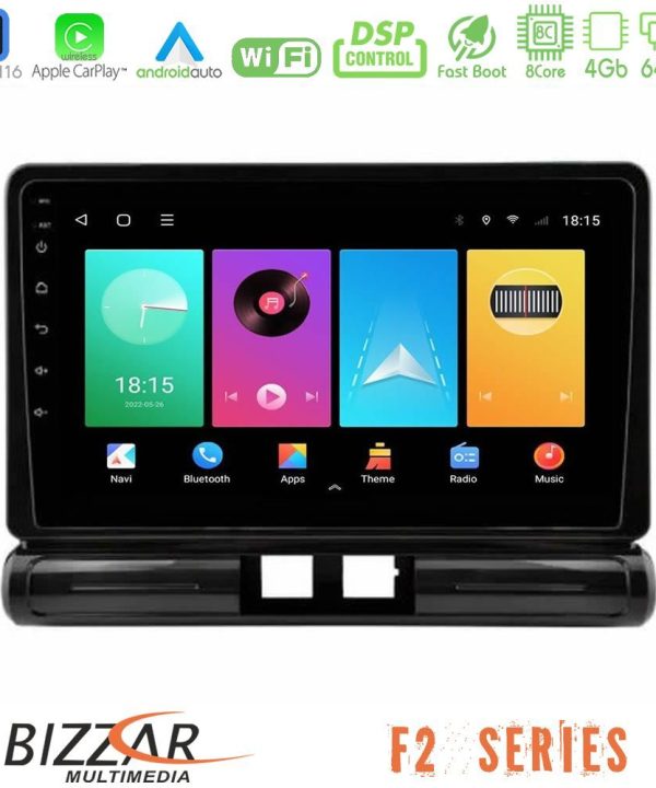 Kimpiris - Bizzar F2 Series 8Core Android16 4+64GB  Citroen C3 2016-> Navigation Multimedia Tablet 9"    (Low Version))
