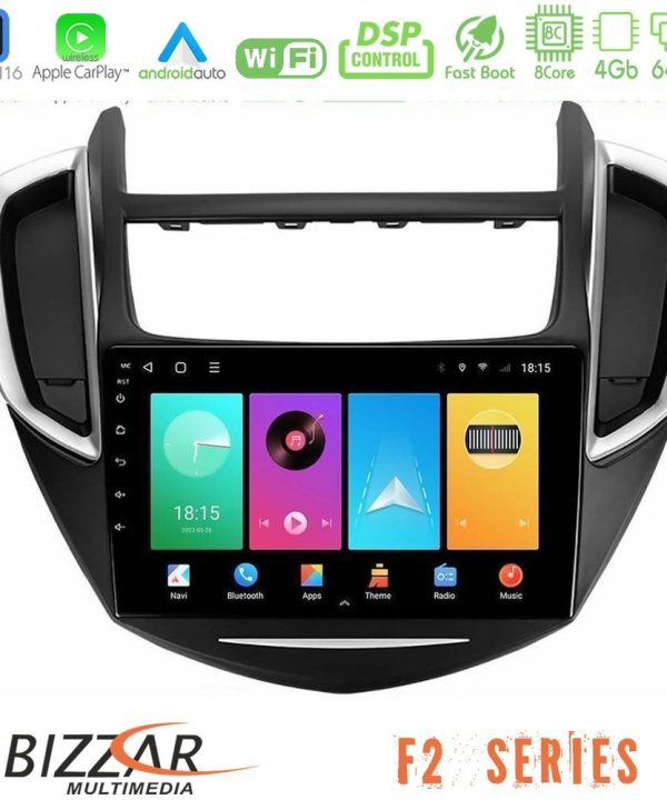 Kimpiris - Bizzar F2 Series 8Core Android16 4+64GB  Chevrolet Trax 2013-2020 Navigation Multimedia Tablet 9"