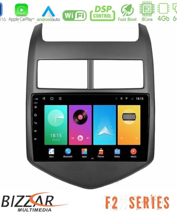 Kimpiris - Bizzar F2 Series 8Core Android16 4+64GB  Chevrolet Aveo 2011-2017 Navigation Multimedia Tablet 9"