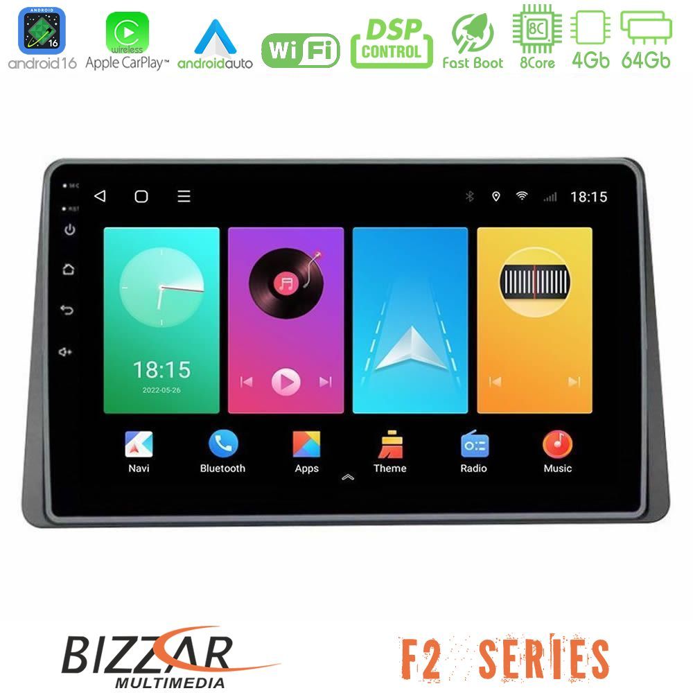 Kimpiris - Bizzar F2 Series 8Core Android16 4+64GB Dacia Duster 2019-> Navigation Multimedia Tablet 10"