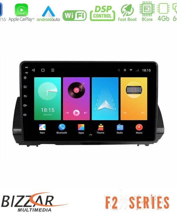 Kimpiris - Bizzar F2 Series 8Core Android16 4+64GB Dacia Sandero/Logan/Jogger 2022-> Navigation Multimedia Tablet 9"