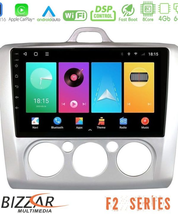 Kimpiris - Bizzar F2 Series 8Core Android16 4+64GB  Ford Focus Manual AC Navigation Multimedia Tablet 9"