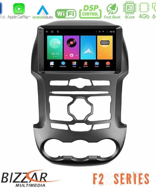 Kimpiris - Bizzar F2 Series 8Core Android16 4+64GB  Ford Ranger 2012-2016 Navigation Multimedia Tablet 9"