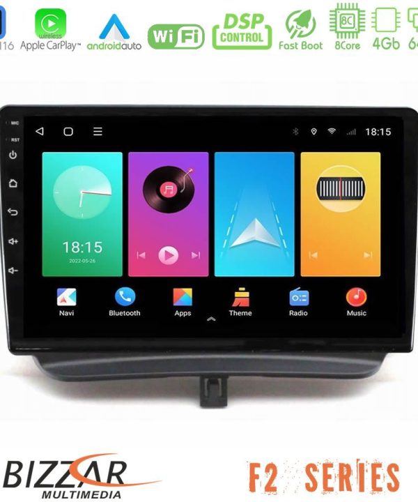 Kimpiris - Bizzar F2 Series 8Core Android16 4+64GB  Ford Courier 2015-2023 Navigation Multimedia Tablet 9"