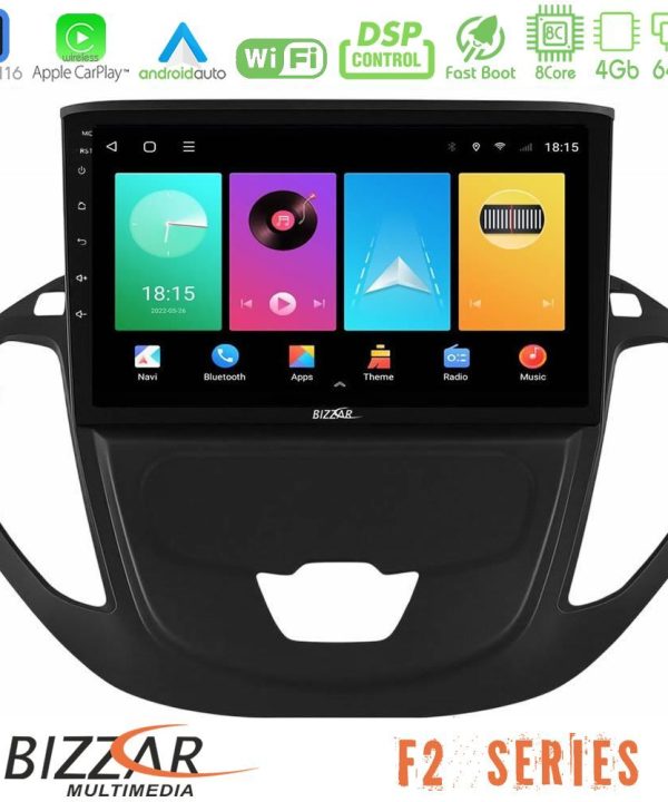 Kimpiris - Bizzar F2 Series 8Core Android16 4+64GB  Ford Courier 2015-2023 Navigation Multimedia Tablet 9"