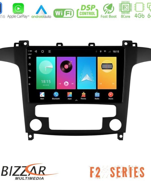 Kimpiris - Bizzar F2 Series 8Core Android16 4+64GB  Ford S-Max 2006-2012 Navigation Multimedia Tablet 9"