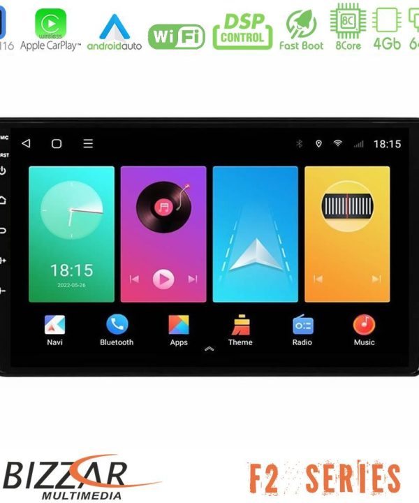 Kimpiris - Bizzar F2 Series 8Core Android16 4+64GB  Fiat Tipo 2015-2022 (Hatchback) Navigation Multimedia Tablet 9"