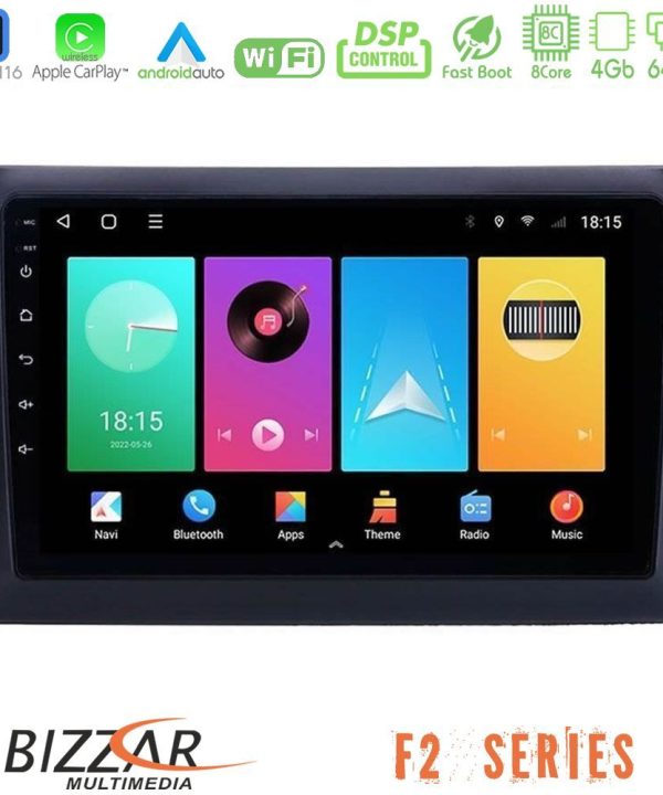 Kimpiris - Bizzar F2 Series 8Core Android16 4+64GB  Fiat Stilo Navigation Multimedia Tablet 9"