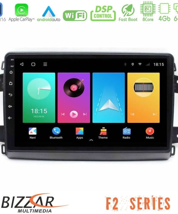 Kimpiris - Bizzar F2 Series 8Core Android16 4+64GB Citroen/Fiat/Opel Navigation Multimedia Tablet 9"