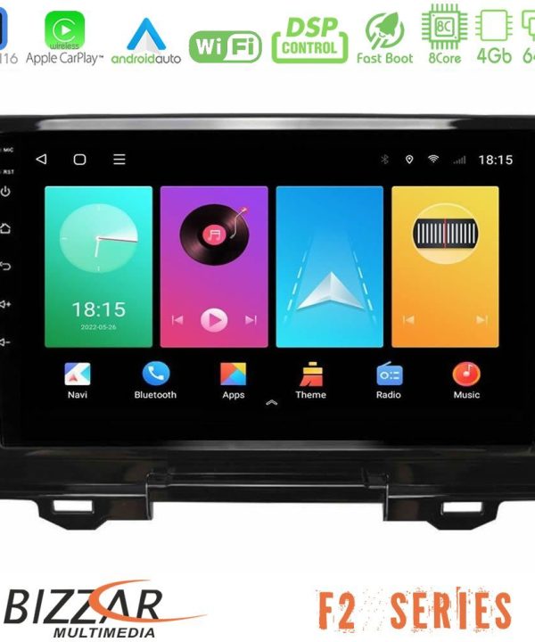 Kimpiris - Bizzar F2 Series 8Core Android16 4+64GB  Honda HR-V 2021-> Navigation Multimedia Tablet 9"