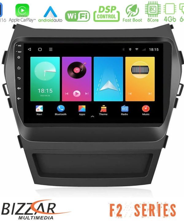 Kimpiris - Bizzar F2 Series 8Core Android16 4+64GB Hyundai iX45 2012-2017 Navigation Multimedia Tablet 9"