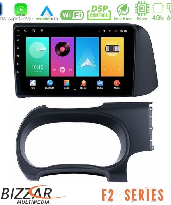 Kimpiris - Bizzar F2 Series 8Core Android16 4+64GB  Hyundai i10 Navigation Multimedia Tablet 9"