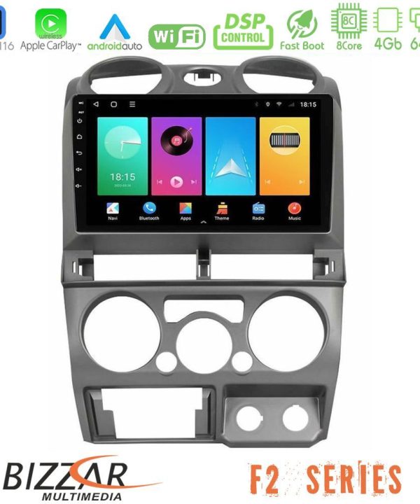 Kimpiris - Bizzar F2 Series 8Core Android16 4+64GB  Isuzu D-Max 2007-2011 Navigation Multimedia Tablet 9"