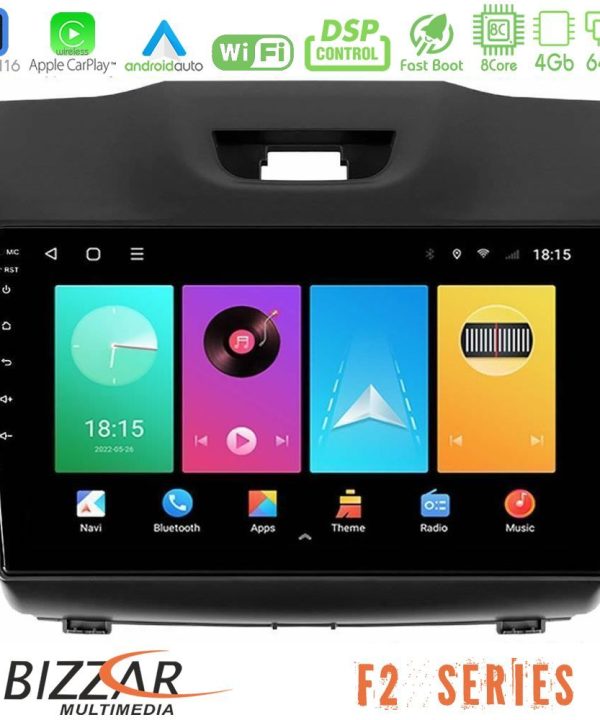 Kimpiris - Bizzar F2 Series 8Core Android16 4+64GB  Isuzu D-MAX 2012-2019 Navigation Multimedia Tablet 9"