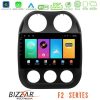 Kimpiris - Bizzar F2 Series 8Core Android16 4+64GB  Jeep Compass 2012-2016 Navigation Multimedia Tablet 9"