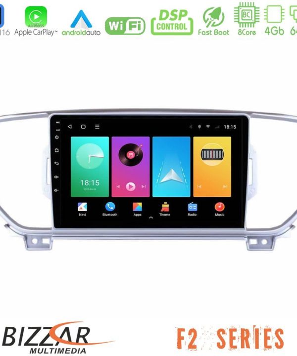Kimpiris - Bizzar F2 Series 8Core Android16 4+64GB  Kia Sportage 2016-2018 Navigation Multimedia Tablet 9"