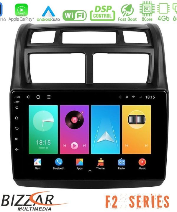 Kimpiris - Bizzar F2 Series 8Core Android16 4+64GB  Kia Sportage 2008-2011 Navigation Multimedia Tablet 9"