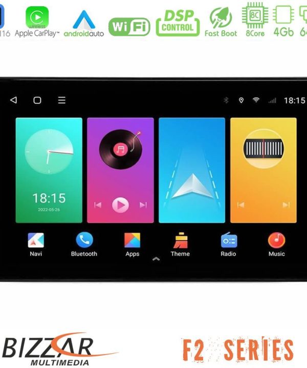 Kimpiris - Bizzar F2 Series 8Core Android16 4+64GB  Kia Ceed 2007-2009 Navigation Multimedia Tablet 9"