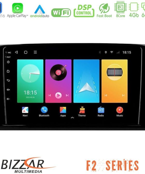 Kimpiris - Bizzar F2 Series 8Core Android16 4+64GB  Mercedes ML/GL Class Navigation Multimedia Tablet 9"