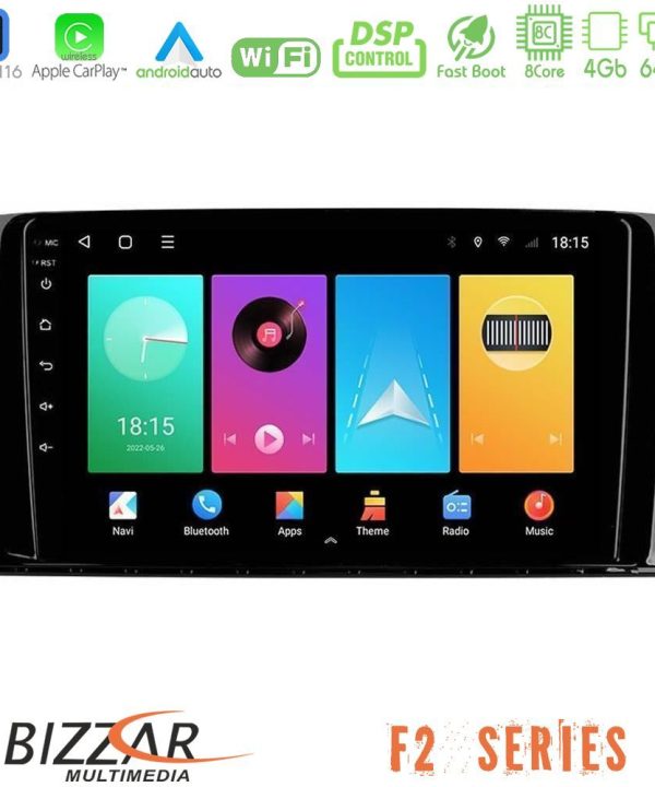 Kimpiris - Bizzar F2 Series 8Core Android16 4+64GB  Mercedes R Class Navigation Multimedia Tablet 9"