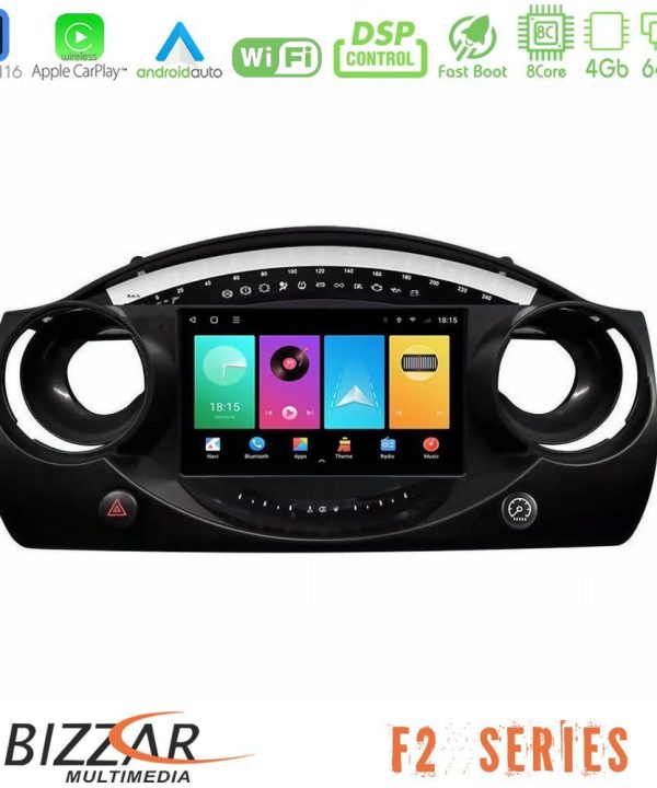 Kimpiris - Bizzar F2 Series 8Core Android16 4+64GB  Mini Cooper R50 Navigation Multimedia Tablet 9"