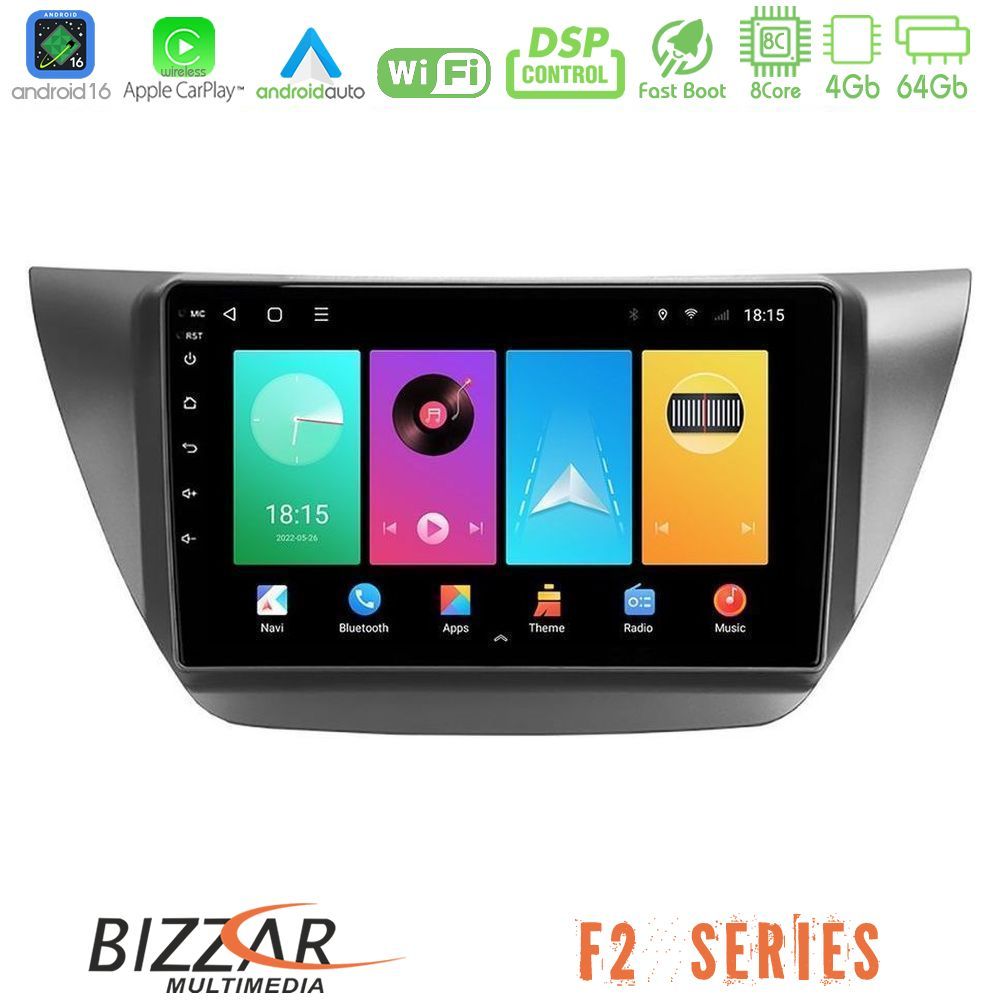 Kimpiris - Bizzar F2 Series 8Core Android16 4+64GB Mitsubishi Lancer 2004 – 2008 Navigation Multimedia Tablet 9"