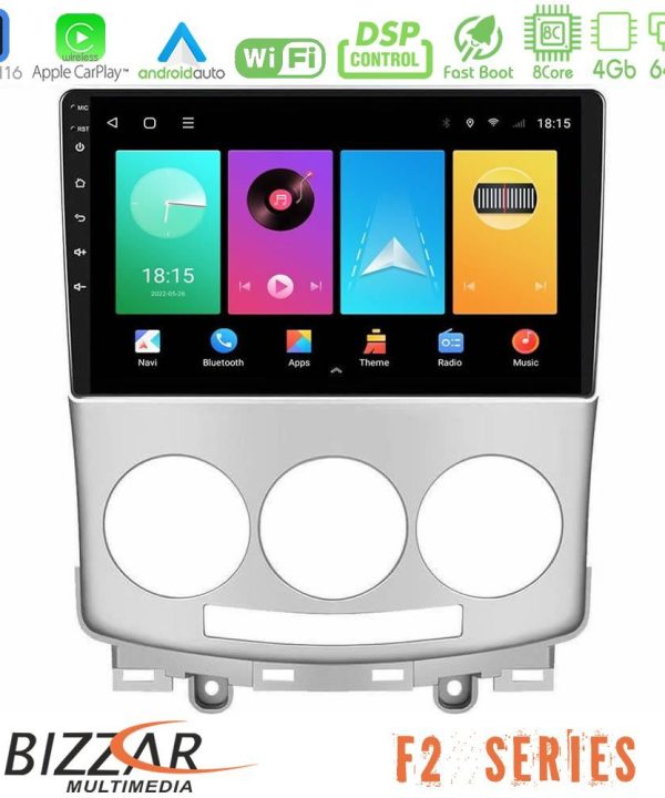 Kimpiris - Bizzar F2 Series 8Core Android16 4+64GB  Mazda 5 2004-2010 Navigation Multimedia Tablet 9"