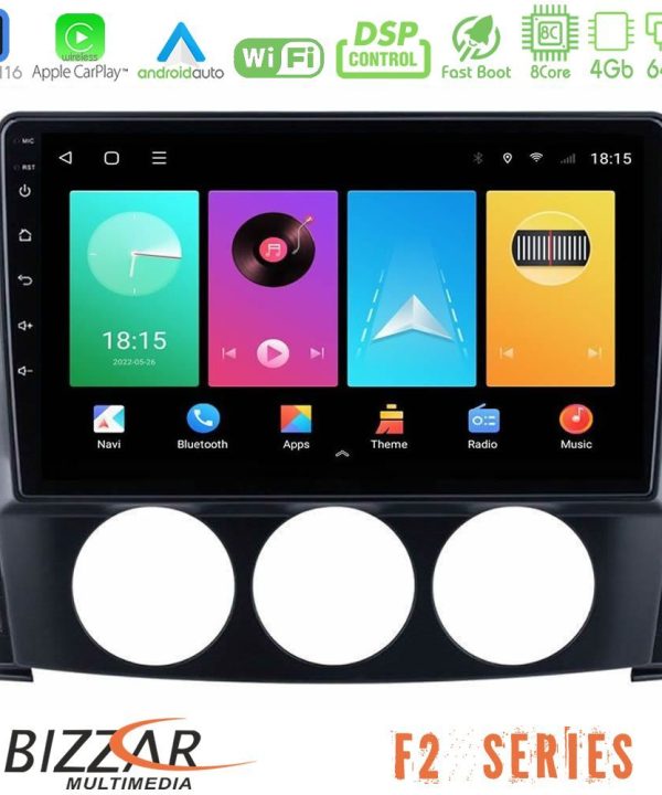 Kimpiris - Bizzar F2 Series 8Core Android16 4+64GB  Mazda MX-5 2006-2008 Navigation Multimedia Tablet 9"