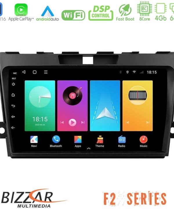 Kimpiris - Bizzar F2 Series 8Core Android16 4+64GB  Mazda CX-7 2007-2011 Navigation Multimedia Tablet 9"