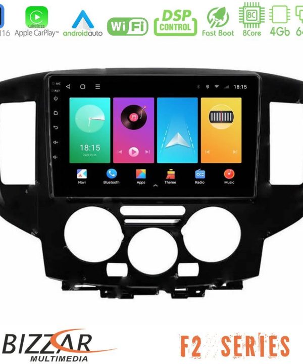 Kimpiris - Bizzar F2 Series 8Core Android16 4+64GB  Nissan NV200 Navigation Multimedia Tablet 9"   (Μαύρο)