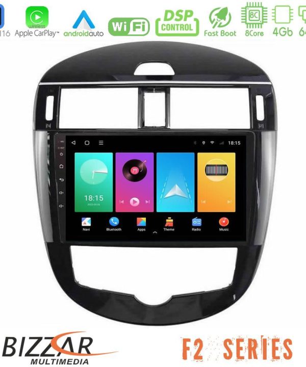 Kimpiris - Bizzar F2 Series 8Core Android16 4+64GB  Nissan Pulsar 2015-2018 Navigation Multimedia Tablet 9"