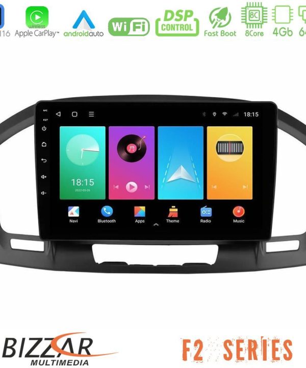Kimpiris - Bizzar F2 Series 8Core Android16 4+64GB  Opel Insignia 2008-2013 Navigation Multimedia Tablet 9"