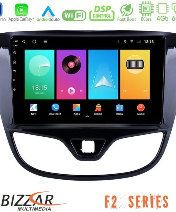 Kimpiris - Bizzar F2 Series 8Core Android16 4+64GB  Opel Karl 2017-2019 Navigation Multimedia Tablet 9"