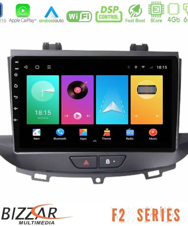 Kimpiris - Bizzar F2 Series 8Core Android16 4+64GB Opel Grandland/Crossland X Navigation Multimedia Tablet 9"