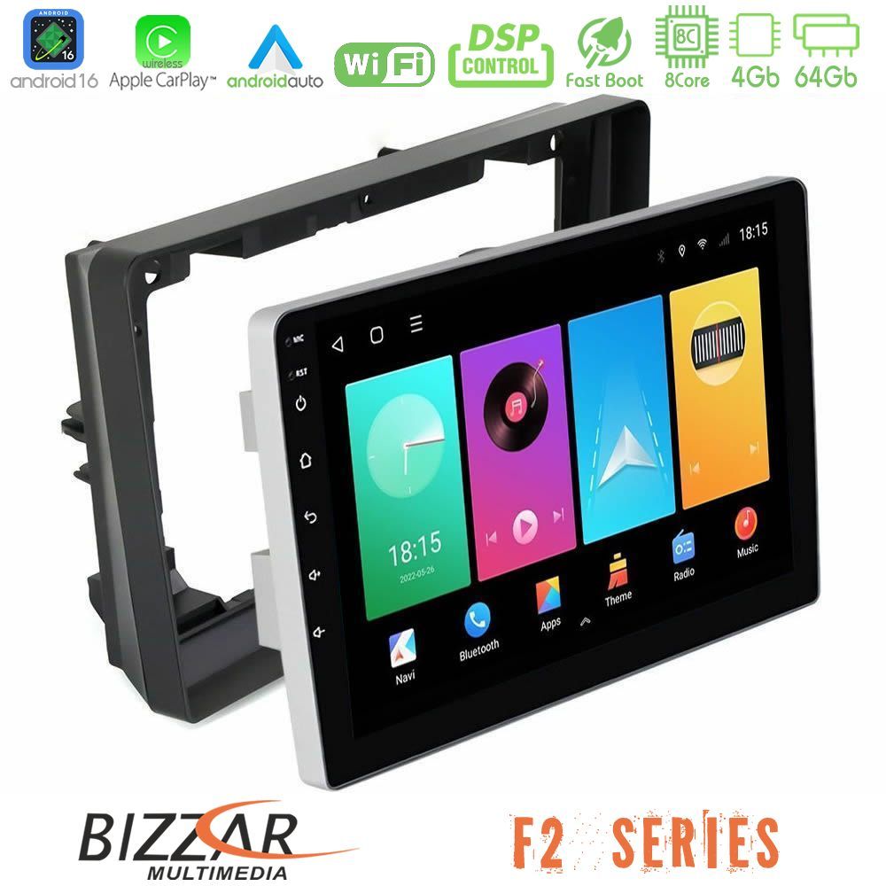 Kimpiris - Bizzar F2 Series 8Core Android16 4+64GB Peugeot 308 2013-2020 Navigation Multimedia Tablet 9"