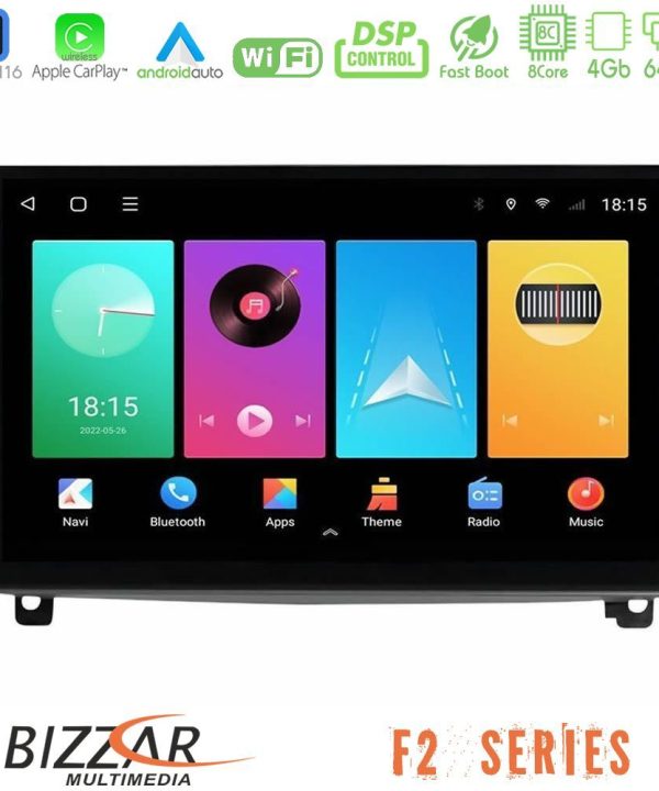 Kimpiris - Bizzar F2 Series 8Core Android16 4+64GB  Peugeot 407 Navigation Multimedia Tablet 9"
