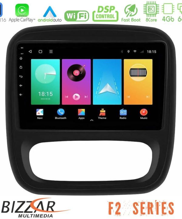 Kimpiris - Bizzar F2 Series 8Core Android16 4+64GB  Renault/Nissan/Opel/Fiat Navigation Multimedia Tablet 9"
