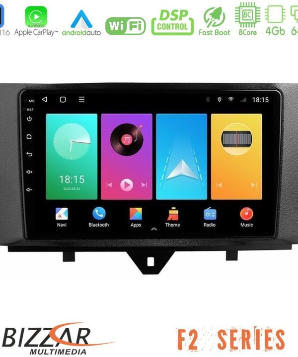 Kimpiris - Bizzar F2 Series 8Core Android16 4+64GB  Smart 451 Facelift Navigation Multimedia Tablet 9"