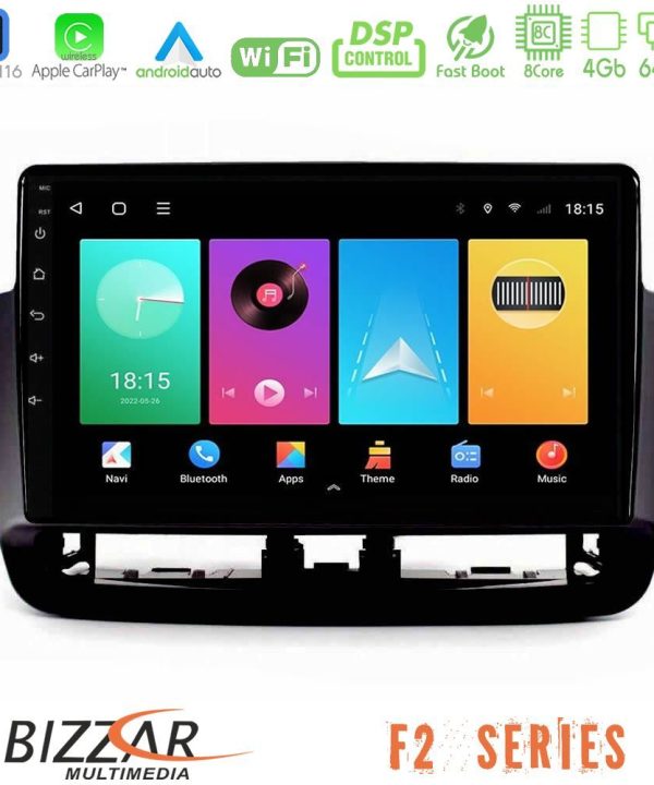 Kimpiris - Bizzar F2 Series 8Core Android16 4+64GB  Seat Ibiza 2012-2015 Navigation Multimedia Tablet 9"   (Piano Black)