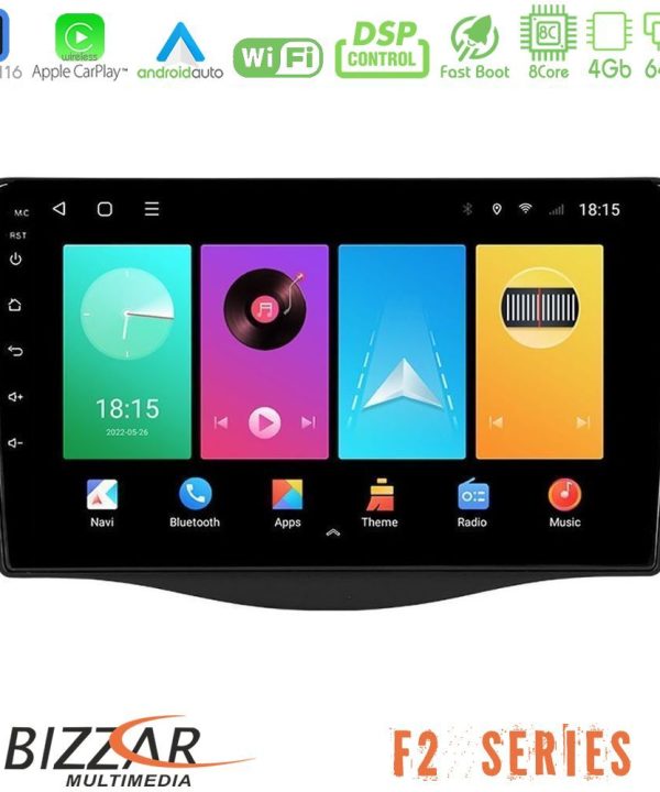 Kimpiris - Bizzar F2 Series 8Core Android16 4+64GB  Toyota RAV4 Navigation Multimedia Tablet 9"