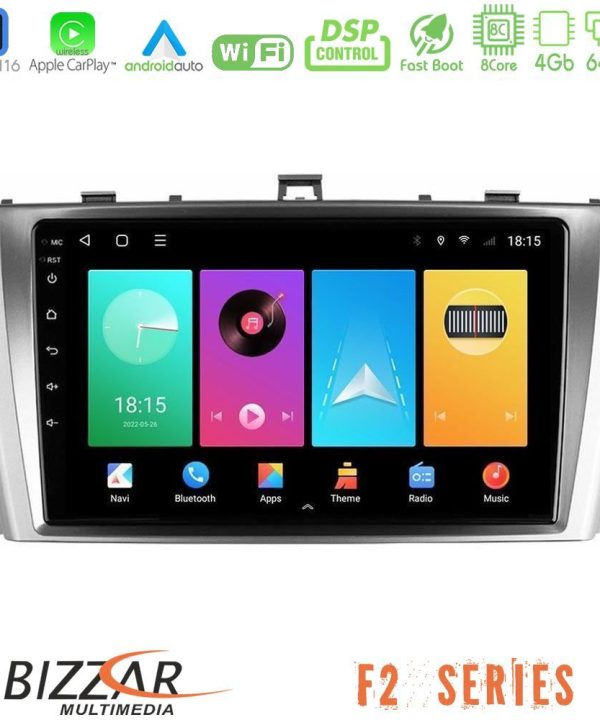 Kimpiris - Bizzar F2 Series 8Core Android16 4+64GB  Toyota Avensis T27 Navigation Multimedia Tablet 9"